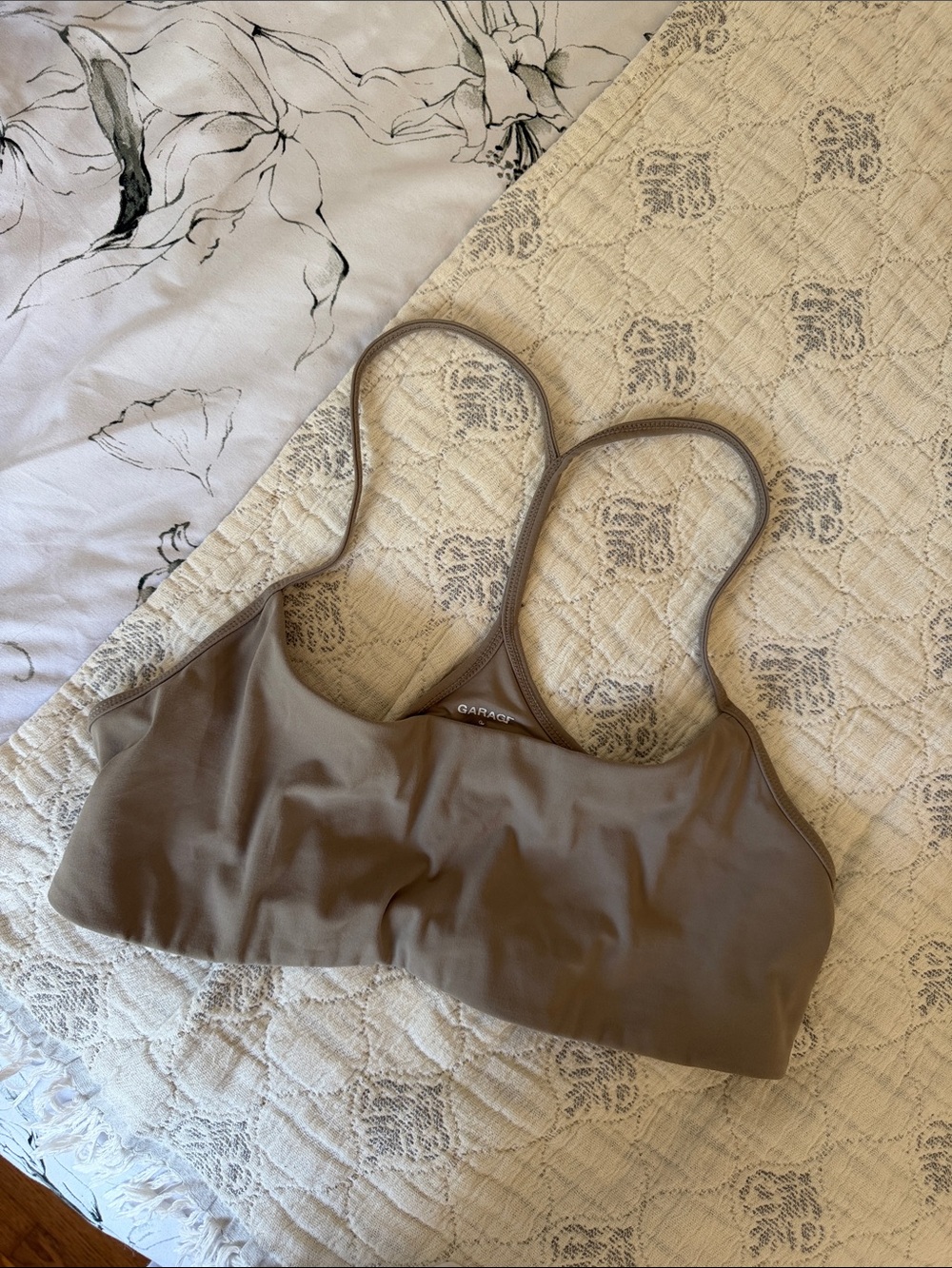 Garage Taupe Wireless Bralette